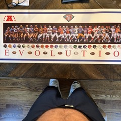 NFL 75th Anniversary Evolution Lithograph – Limited Edition #560/750 –