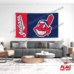 Cleveland Indians Flag 3×5 FT Logo w Grommets 2022 Design MLB FREE Shipping