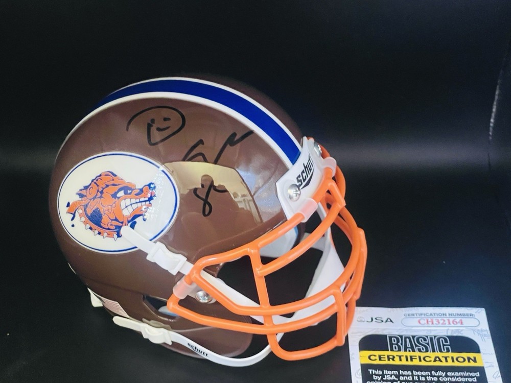 Adam Sandler Signed Autographed Waterboy Mud Dogs Mini Helmet JSA COA