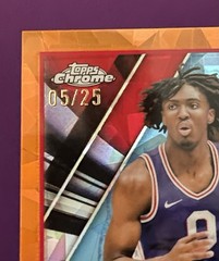 2023-24 Topps Chrome Sapphire Edition Tyrese Maxey #33 Orange /25 76ers SP