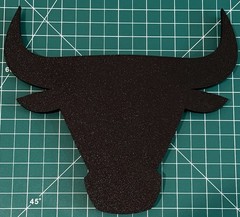 Chicago Bulls 3D Printed Primary Logo Sign Wall Desk Shelf Art
