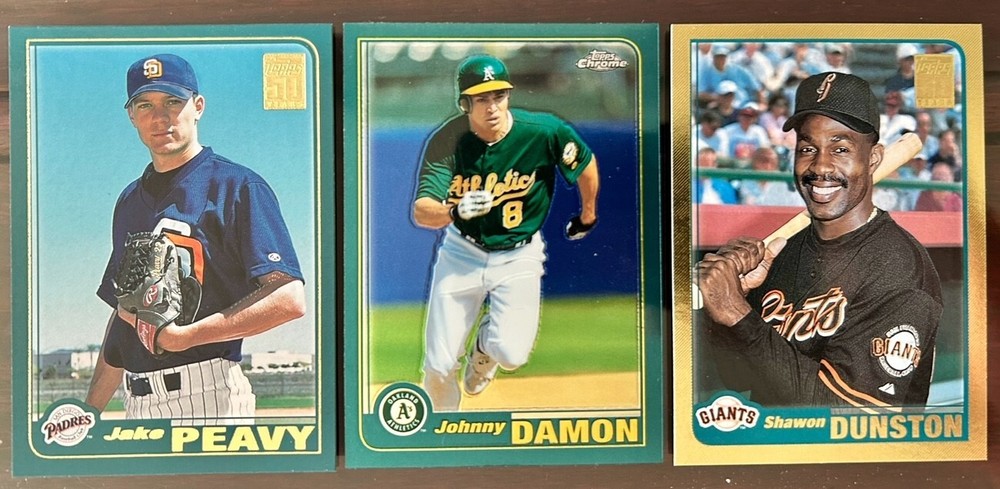 2001 Topps Traded Baseball Cards + CHROME + GOLD: U Pick! 25 Cent Shipping!