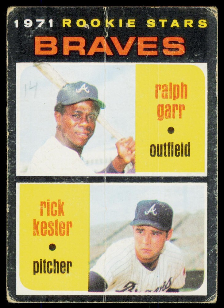 1971 Topps Braves 1971 Rookie Stars Ralph Garr Rick Kester 494 Atlanta Braves