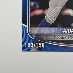 2025 Bowman Draft – Aidan West #BD-6 Blue border 103/150 Dodgers 1st Bowman