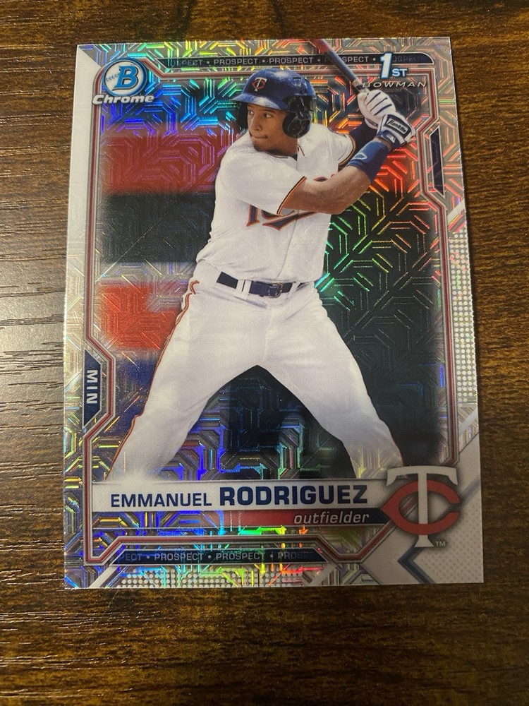 2021 Bowman Chrome 1st Emmanuel Rodriguez Mojo Refractor #BCP-207 Twins
