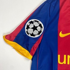 2011 Barcelona Final Home Retro Jersey Messi #10 Short Sleeve Vintage Blue Red