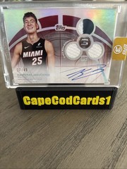 2025-26 Topps Three – Rookie 3 Patch Autographs Horizontal Kasparas 27/49