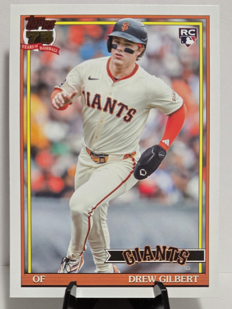 2026 Topps Series 2 35th Anniversary 1991 Drew Gilbert #91B2-40 Rookie RC Giants
