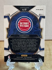 B1-19, 2022-23 Panini Select – Concourse Jaden Ivey #87 Orange Flash Prizm (RC)
