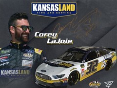 COREY LAJOIE ***AUTOGRAPHED*** #32 KANSAS LAND CUP SERIES HERO CARD