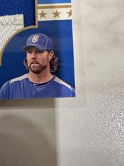 2013 Topps In The Name RA Dickey 1/1 Letter Patch Relic #ITN-RD NY Mets CY Young