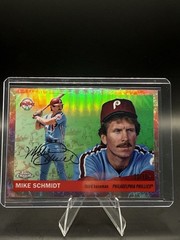 2025 Topps Chrome Platinum #416 Mike Schmidt Toile Rose Gold Refractor /75