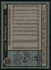 1980 Topps Burger King Philadelphia Phillies #4 Pete Rose