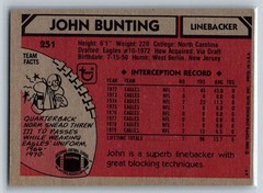 1980 Topps #251 John Bunting