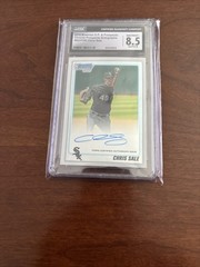 1st 2010 Bowman Chrome Draft AUTO/GRADED NMT BDPP92 CHRIS SALE Rookie Card