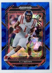 2023 Panini Prizm Draft Picks Blue Ice Prizm 56/99 AJ Brown #134 1u5y