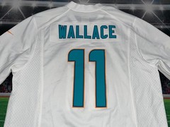 Miami Dolphins Mike Wallace #11 Nike On Field Jersey Mens Size Large Used