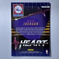 2018 Panini Donruss Optic All Heart Fast Break Holo Prizm Allen Iverson