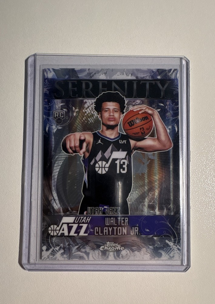 2025-26 Topps Chrome Serenity Walter Clayton Jr. #SY-14 (RC) Utah Jazz NBA