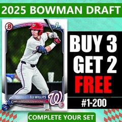 2025 Bowman Draft Paper Base #1-200 You Pick Complete Your Set