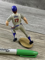 Vintage Chicago Cubs Figurine Mark Grace MLB Baseball Player 90s Collectible Toy