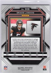 2022 Panini Prizm #308 Drake London