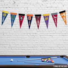 NCAA SEC Complete 4&Prime; X 9&Prime; Felt Mini Pennant League Set (Includes ALL Teams)