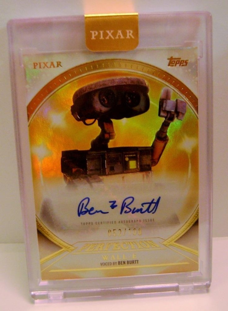 WALL-E BEN BURTT AUTO #52 /100 AUTO GOLD DISNEY PIXAR GOLD TOPPS 2025