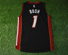 MIAMI HEAT USA 2015 # 1 BOSH NBA BASKETBALL SHIRT JERSEY ADIDAS ORIGINAL SIZE M