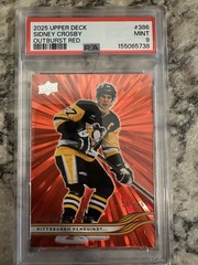 2025 Upper Deck Series 2 Sidney Crosby Red Outburst /25