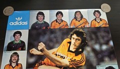 Vintage 1978-1980 Detroit Express Soccer Team Poster Adidas 21 1/2&Prime; x 13 3/4&Prime;