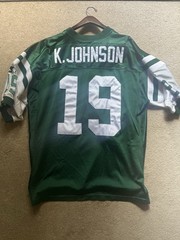 Authentic NY Jets Keyshawn Johnson Vintage Starter Jersey 52 Sewn NFL