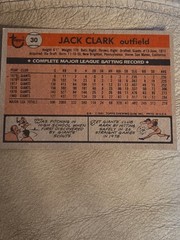 1981 Topps – Jack Clark #30 San Francisco Giants ⚾ Baseball Card