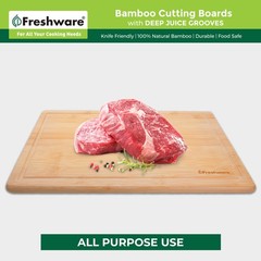 Freshware 24 Inch 3XL Bamboo Cutting Boards for Kitchen, 24 x 18 in,