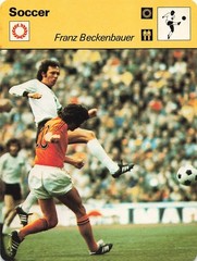 FRANZ BECKENBAUER 1977-79 SPORTSCASTER CARD SOCCER