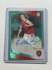 2025-26 Topps Chrome Women&rsquo;s UWCL Auto Aqua Beth Mead 094/199