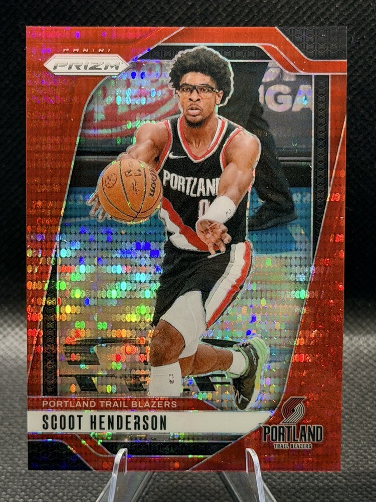 2024-25 Panini Prizm – Scoot Henderson #94 Red pulsar Prizm /75