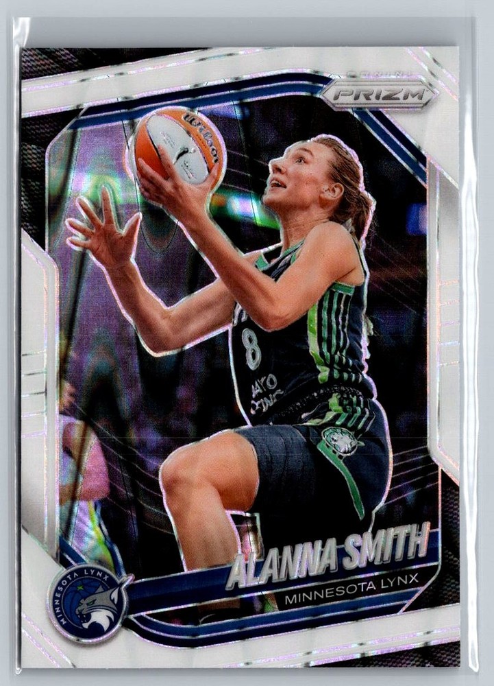 2025 Panini Prizm WNBA #101 Alanna Smith White Seismic Prizms