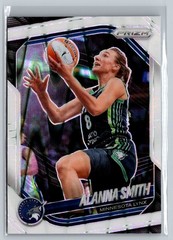 2025 Panini Prizm WNBA #101 Alanna Smith White Seismic Prizms