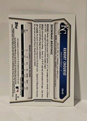 2026 Bowman Kendry Chourio 1st Bowman Auto Black And White Shimmer Red Ink SSP
