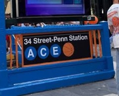 Madison Square Garden Station Sign New York Knicks Basketball Fan Gift 34th NYK