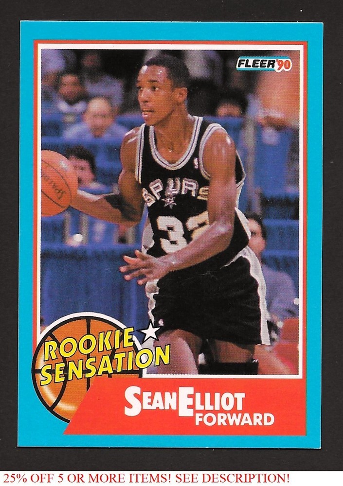 1990-91 Fleer Rookie Sensations #2 Sean Elliott UER San Antonio Spurs