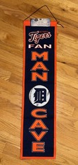 MLB Detroit Tigers Fan Man Cave Winning Streak Wool Blend Heritage Banner New