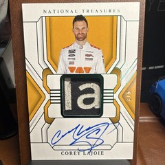 Panini 2025 National Treasures Premium Patches Corey LaJoie Auto Patch /5