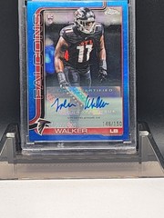 2025 Topps Chrome – Rookie Autographs Jalon Walker Blue Refractor /150 (AU, RC)