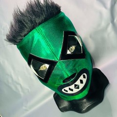 Espectro Wrestling Lucha Libre Costume Mask Mascara Luchador Green Black Spectre