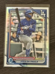 2024 Bowman Draft Chrome Refractor Josue De Paula #BDC-47 Los Angeles Dodgers