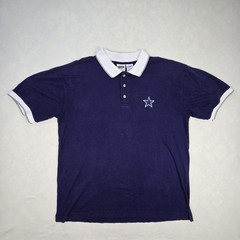 Vintage Dallas Cowboys Shirt Mens Large Blue NFL Football Polo The Edge 90s 1999