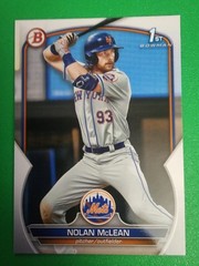 2023 Bowman 1st rookie NOLAN MCLEAN #BD-96 NEW YORK METS MLB Baseball RC