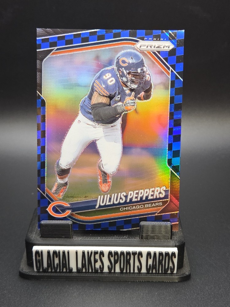 2025 Panini Prizm Black & Blue Checkerboard Julius Peppers #296 Bears NFL